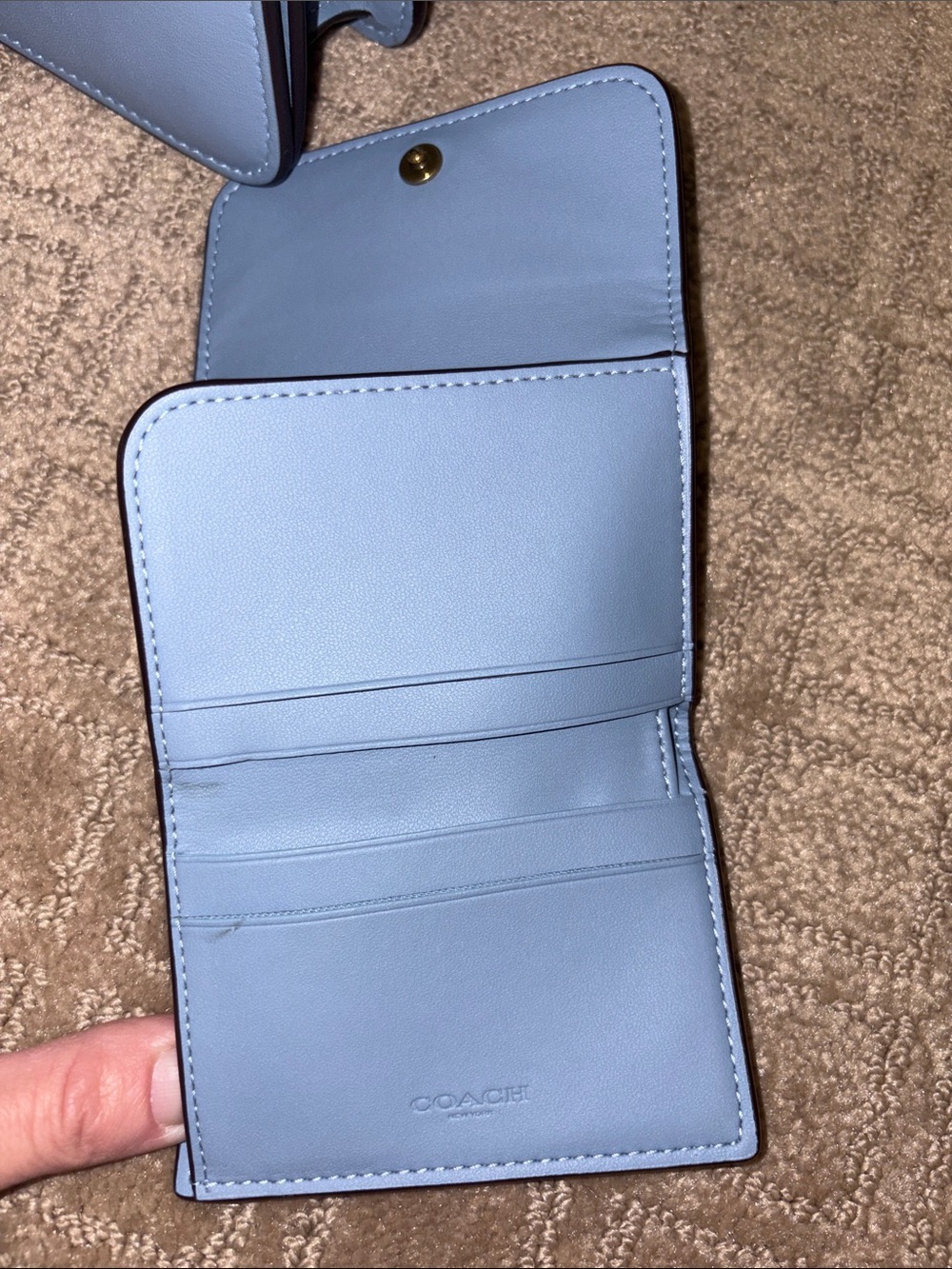 Coach Tabby Shoulder Bag in Bluebell with matching Coach Essential wallet - Picture 14 of 16